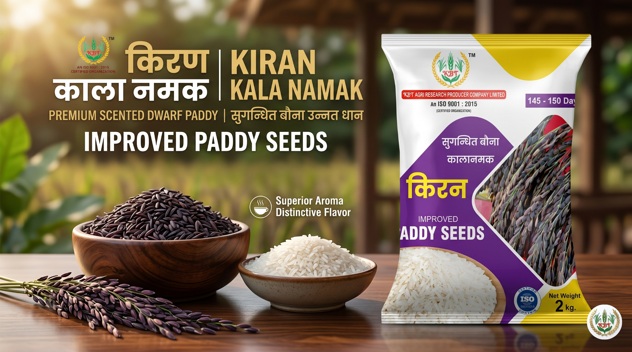 Bauna Kala Namak - Kiran (Scented) Paddy: The Heritage Rice with Modern Benefits